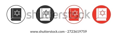 Tanakh book icon. web vector design