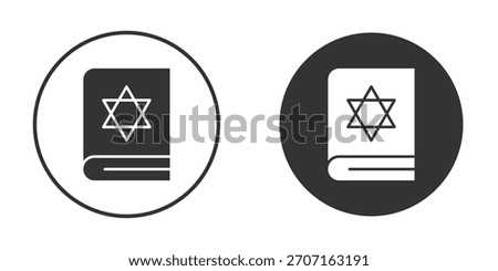 Tanakh book icon for website design, logo for web and apps.