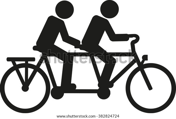 Pictogramme De Velo Tandem Image Vectorielle De Stock Libre De Droits Pictogramme De Velo Tandem Image Vectorielle De Stock Libre De Droits