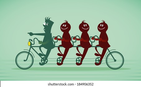 Tandem of professional