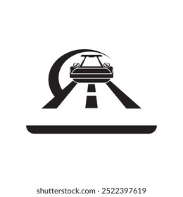 Diseño de Ilustración vectorial de icono de rodillo en tándem