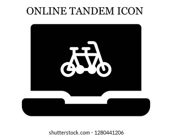 Tandem search icon. Editable Tandem search icon for web or mobile.