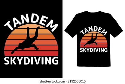 TANDEM SKYDIVING T Shirt Design