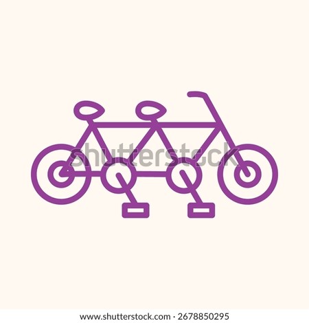 Tandem trendy artwork design useful creative vector Illustration delightful colorful background.eps