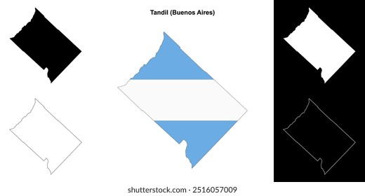 Mapa de Tandil department (Buenos Aires)