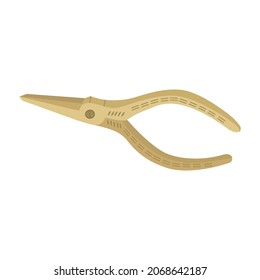 Tang icon Work tools in soft colors Flat style Vector isolated on white