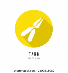 Tang logo. Illustration of tang in flat. Stock vector.