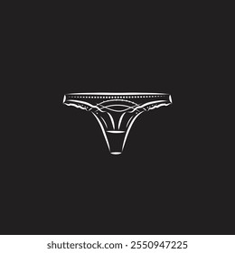 Projeto de vetor plano Tanga Panty