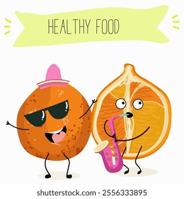  Tangelo, ugli fruit cute funny cheerful characters. Vector hand drawn illistration.