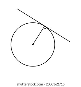 tangent of a circle in mathematics