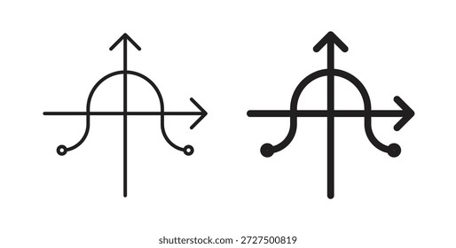 Tangent icon isolated vector Illustration. Vector pictogram for web and app