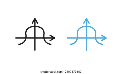 Tangent icon set. vector illustration