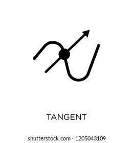 Tangent icon. Tangent symbol design from Analytics collection. Simple element vector illustration on white background.