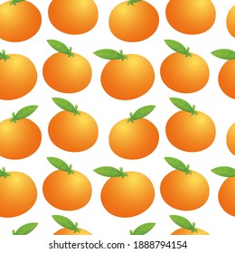 Patrón Emoji Tangerine. Símbolos de fondo sin foco de fruta naranja. Vector de diseño de verduras de silueta emoticono.