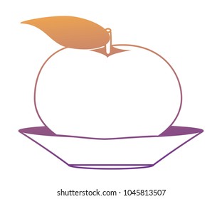 tangerine fruit icon