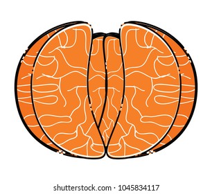 tangerine fruit icon