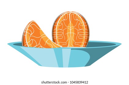 tangerine fruit icon