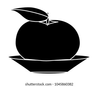 tangerine fruit icon