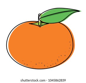 tangerine fruit icon