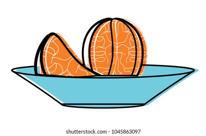 tangerine fruit icon