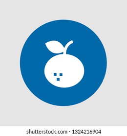  Tangerine icon. Editable  Tangerine icon for web or mobile.