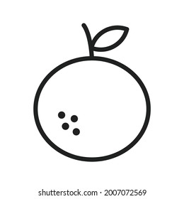 Tangerine icon vector image. Can also be used for Seasonal. Suitable for mobile apps, web apps and print media.