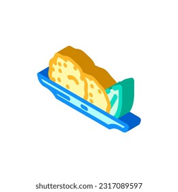 tangerine sorbet food snack isometric icon vector. tangerine sorbet food snack sign. isolated symbol illustration