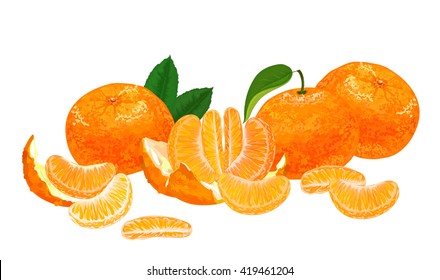 tangerines, mandarin, citrus fruit