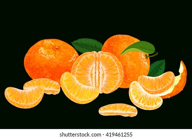 tangerines, mandarin, citrus fruit