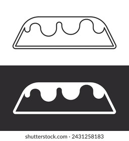 Tangkuban Perahu icon isolated vector illustration, easy to edit and change.