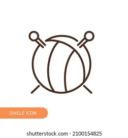 Tangle ball icon for web design, menu, app, poster, ads, postcard and magazine