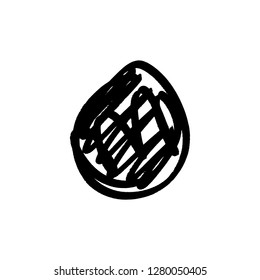 Tangle of marker lines. Abstract grunge spot, brush strokes, scribble. Universal design, decor element. Chaotic hand drawn sketch, isolated on white background