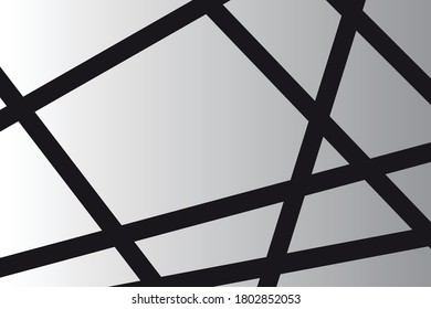 Tangle Mobius strip zigzag wave stripe black and white abstract design vector design