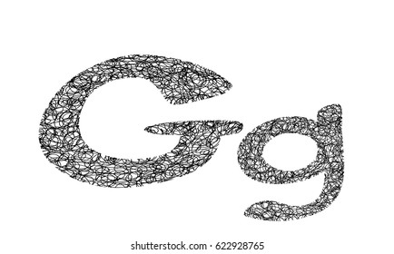 Tangle Yarn letter