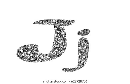Tangle Yarn letter