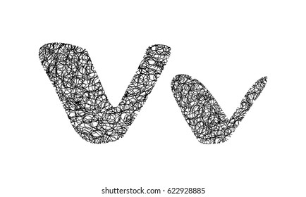 Tangle Yarn Letter