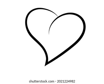Tangled grungy round scribble hand drawn with thin line, divider shape. 
Isolated on white background. Vector illustration
