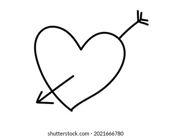 Tangled grungy round scribble hand drawn with thin line, divider shape. 
Isolated on white background. Vector illustration