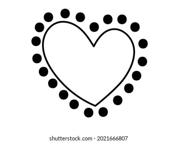 Tangled grungy round scribble hand drawn with thin line, divider shape. 
Isolated on white background. Vector illustration