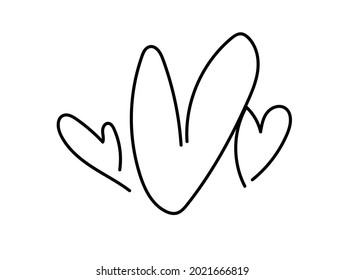 Tangled grungy round scribble hand drawn with thin line, divider shape. 
Isolated on white background. Vector illustration