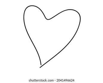 Tangled grungy round scribble hand drawn with thin line, divider shape. 
Isolated on white background. Vector illustration