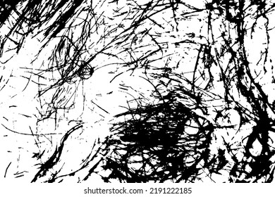 Tangled hair texture, vector design template