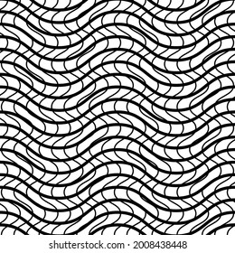 Tangled Interlace, Intertwine and interlocked Lines vector Geometric Background pattern, texture