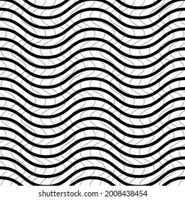 Tangled Interlace, Intertwine and interlocked Lines vector Geometric Background pattern, texture