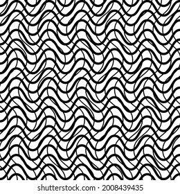 Interlineado, entrelazado y líneas entrelazadas vectorial Patrón de fondo geométrico, textura