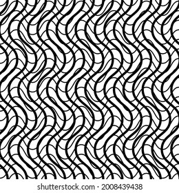 Tangled Interlace, Intertwine and interlocked Lines vector Geometric Background pattern, texture