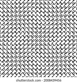 Interlineado, entrelazado y líneas entrelazadas vectorial Patrón de fondo geométrico, textura