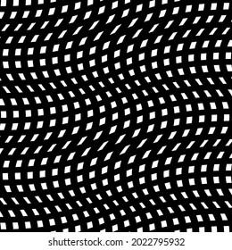 Interlineado, entrelazado y líneas entrelazadas vectorial Patrón de fondo geométrico, textura