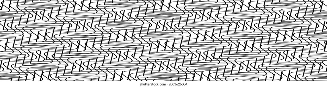 Tangled Interlace Lines seamlessly repeatable background pattern, texture