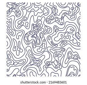 Tangled line seamless pattern. Handwritten doodles. Lines and shapes. Handwritten marker design elements on white background.